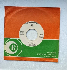 ALICE COOPER 45 Runden 7" School's Out / I DIK DIK Das Pferd, der Pflug und der Mann  - Bild 1 von 4