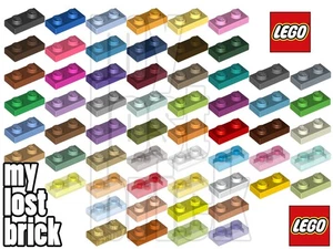 LEGO - Part 3023 - Plates 1x2 + NEW + SELECT COLOUR / QUANTITY - Picture 1 of 58