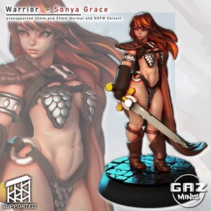 Gaz Minis NSFW Figure |Sonya Fan Art | 3D Resin Multi Scale - Picture 1 of 4