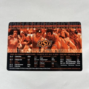 2005-06 Oklahoma State Cowboys College Wrestling Kühlschrank Spielplan, selten - Bild 1 von 5