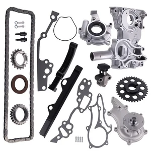 Timing Chain Kit Oil Water Pump Cover For Toyota Pick Up 2.4 20R 22R 85-95 - Picture 1 of 12