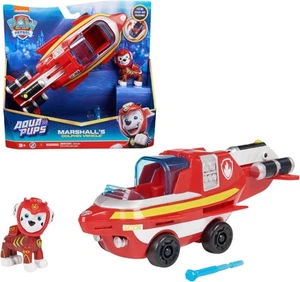 Paw Patrol, Veicolo Trasformabile Aqua Pups di Marshall per Avventure...  - Foto 1 di 9