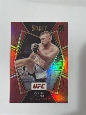 2022 Panini Select UFC - Premier Level Dustin Jacoby #189 Maroon Prizm /125 (RC) - Image 1 of 2