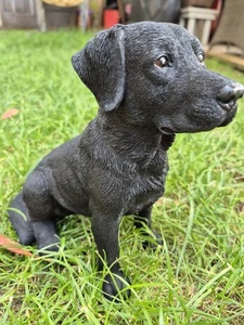 Black Labrador Ornament Figurine Memorial Vivid Arts Dog Lover Gifts - Picture 1 of 4