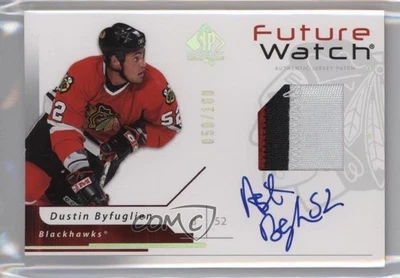 2006 SP Authentic Future Watch Limited /100 Dustin Byfuglien #173 Rookie Auto RC - Image 1 of 2