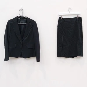 Coast Skirt Suit Co ord UK 10 12 Black Blazer Pencil Skirt Wool Blend FLT-FPL - Picture 1 of 13