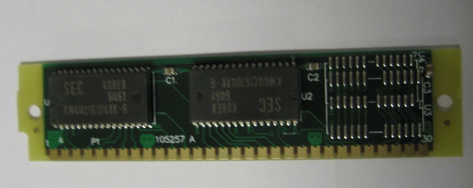16MB 30pin SIMM RAM SPEICHER 60ns EDO mit Non-Parirty 16x8 30p - Bild 1 von 1