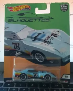 HOT WHEELS CAR CULTURE SILHOUETTES 1976 GREENWOOD CORVETTE REAL RIDERS 2/5 - Picture 1 of 5