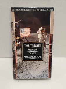 THE TRIBUTE MERCURY GEMINI APOLLO & SKYLAB VHS TAPE 1993 NASA SEALED WATERMARKS - Picture 1 of 6