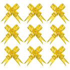20Pcs 4" Gift Wrap Bows Pull Bows Baskets Present Wrapping Ribbon Bows Yellow