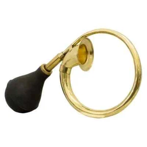 DEURA CIRCULAR BRASS BULB HORN vintage antique old car taxi clown - Picture 1 of 3