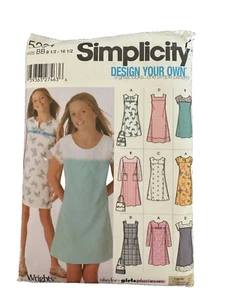 5234 SIMPLICITY Dress 2 Length Pullover Jumper Design Your Own Size 8-1/2 10-1/2 - Picture 1 of 2