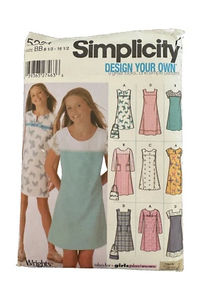 5234 SIMPLICITY Dress 2 Length Pullover Jumper Design Your Own Size 8-1/2 10-1/2 - Image 1 of 2