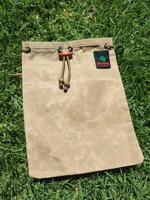 BROWNS BUSHCRAFT Bigfoot Canvas Co. Bushcraft Lightweight Waxed Canvas Ditty Pouch