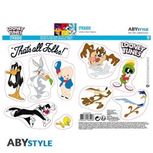 SET 9 ADESIVI LOONEY TUNES THAT'S ALL FOLKS - Imagen 1 de 3
