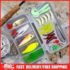 33PCS Soft and Hard Lure Baits Set Multifunctional Artificial Bait Gift for Boys