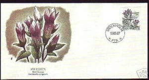 106+ FDC ENVELOPPE 1er JOUR FLEURS N° 1 SUEDE - Picture 1 of 1