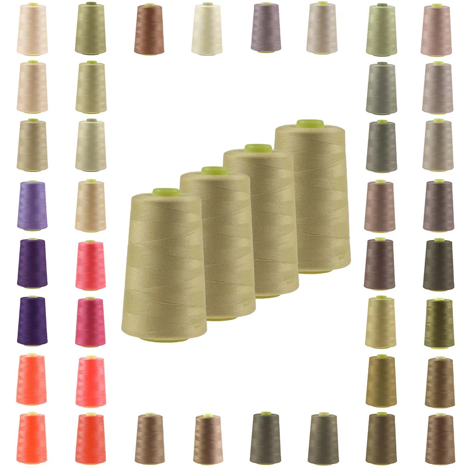 4 x 4572m Overlockgarn Overlock Nähgarn Oeko-Tex Garn Farben 661 bis 700 - Bild 1 von 1