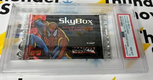 1993 Marvel Universe IV Skybox Foil Pack PSA Graded - MCU Spiderman - Picture 1 of 2