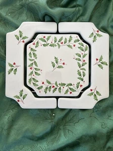 Lenox HOLIDAY 10" - 12" Expandable Trivet Christmas Holly Berry NEW - Picture 1 of 6