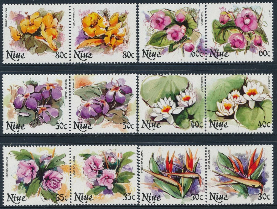 1981 NIUE FLOWERS PART 2 SET OF 12 FINE MINT MNH 30c-80c - Image 1 of 1