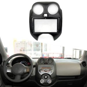 Nuevo Fascia Estéreo Radio Bisel Panel Marco Borde 2 Din Para Nissan MARZO 2011-2015 - Imagen 1 de 1