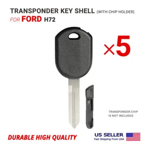 5x NUEVO Transpondedor Llave Estuche Carcasa Con Hoja para Ford H72 H75 Con Soporte Chip - Imagen 1 de 2