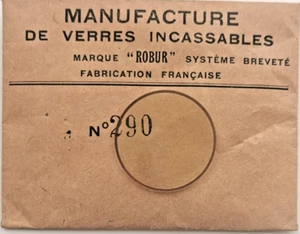 ROBUR verre incassables de montre. plat biseau Ø 29 mm. - Imagen 1 de 1