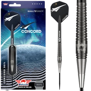 Bull's NL Concord 90% Tungsten 22 gram Steel Tip Dart Set - Picture 1 of 2
