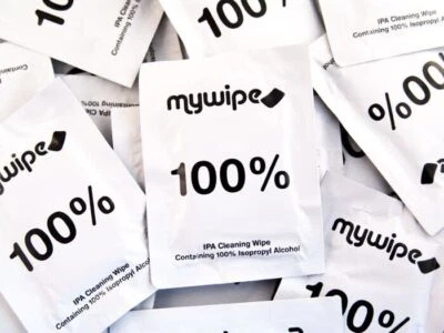 MY WIPE Large Alcohol Wipes 100% Isopropyl Alcohol 185mmx145mm Multi Purpose Industrial