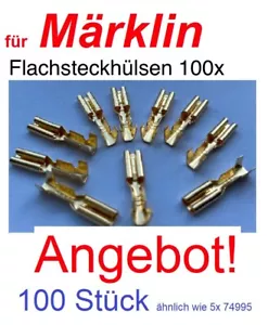 🟢 Flachstecker 100 Stück!!! C-GLEIS ähnlich wie MÄRKLIN 5x 74995 und Trix NEU - Bild 1 von 7