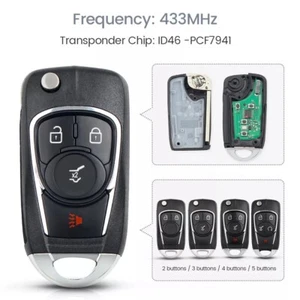 Fits Opel Vauxhall Astra 2/3/4/5 Buttons 315/433MHz Modified Car Remote Key - Picture 1 of 6