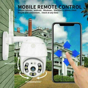 WLAN KAMERA AUSSEN FULL HD 5MP 1080P VERFOLGUNG VIDEOÜBERWACHUNG HAUS - Bild 1 von 12