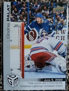 Juego de cubierta superior 2021-22 Momentos con fecha Playoffs/499 Ondrej Palat #102 - Imagen 1 de 2