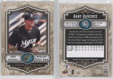 2009 Upper Deck A Piece of History Gold /50 Gaby Sanchez #148 Rookie RC