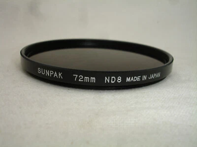 SUNPAK 72mm ND8  filter, 3-Stop Neutral Density - Image 1 of 2