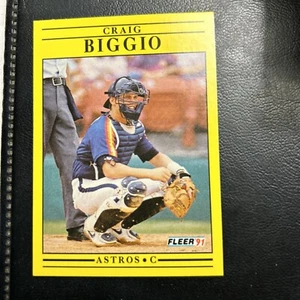 B41a #499 Craig Biggio Houston Astros 1991 fleer - Picture 1 of 2