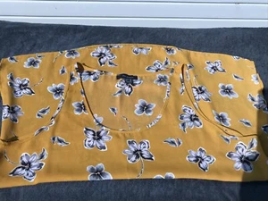 Size 18 cami/vest top mustard flower print primark - Picture 1 of 4