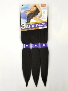 3X RUWA 24" Braid Sensationnel X-Pression Pre-Stretched Aquatex Braiding Hair - Picture 1 of 58