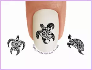 Nail Art 2205 Hawaiianische Meeresschildkröte #3 Stammeswasserrutsche Nagelaufkleber Transfers - Bild 1 von 3
