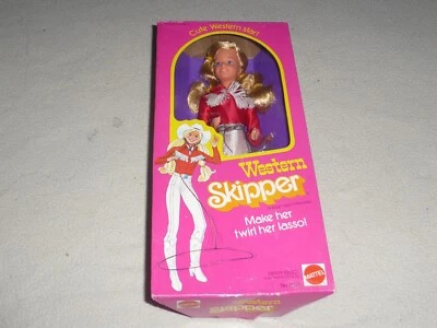 NUEVA MUÑECA BARBIE WESTERN SKIPPER MATTEL 1981 NUEVA EN CAJA Nº 5029 VINTAGE COUNTRY COWGIRL Foto 1 de 4