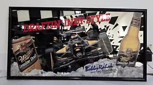 Espejo retrovisor de tiro genuino Miller 1992 PPG Indy Car Champion Bobby Rahal 50x26" grande - Imagen 1 de 10