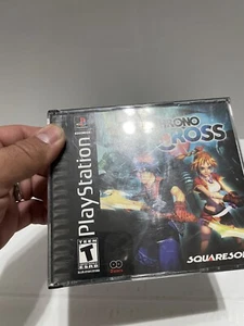 Chrono Cross - Sony PlayStation 1 PS1 etichetta nera con gioco e custodia! Senza manuale!! - Foto 1 di 6