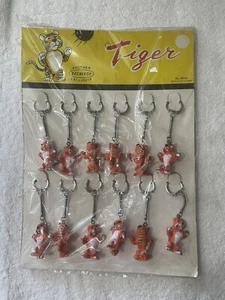EXXON ESSO ENCO 1960 LLAVEROS TIGRE CONTADOR TARJETA DE EXHIBICIÓN 12 POR HOJA NUEVO - Imagen 1 de 11