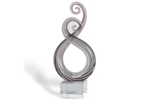 Badash Entangle Murano-Stil Kunst Glas Herzstück 10" Höhe - Bild 1 von 1