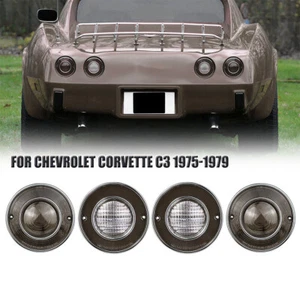 4 Stück Heckbremse Rückwärtslichtschale geräuchert für Chevrolet Corvette C3 1975-1979 - Bild 1 von 12
