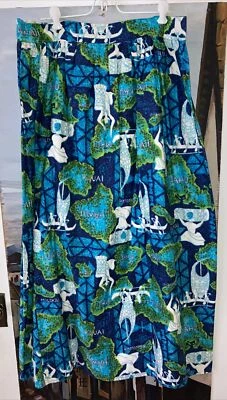 Falda De Colección Isla Hawai Kauai Oahu Lanai Maui Molokai Maxi Niihau XL XXL Foto 1 de 4
