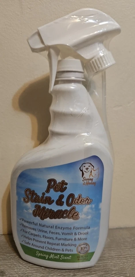 Pet Stain & Odor Miracle - The Best Enzyme Cleaner for Dog Urine Cat 32 FL Oz