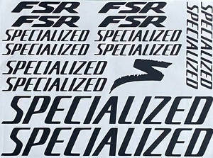 SPECIALIZED Decals Cycling Bike Stickers Custom Size Colours Frame Fork MTB Road - Picture 1 of 14