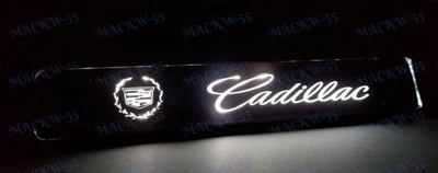 For Cadillac LED Light Car Front Bumper Grille Emblem Luminescent Badge Sticker - Image 1 of 4